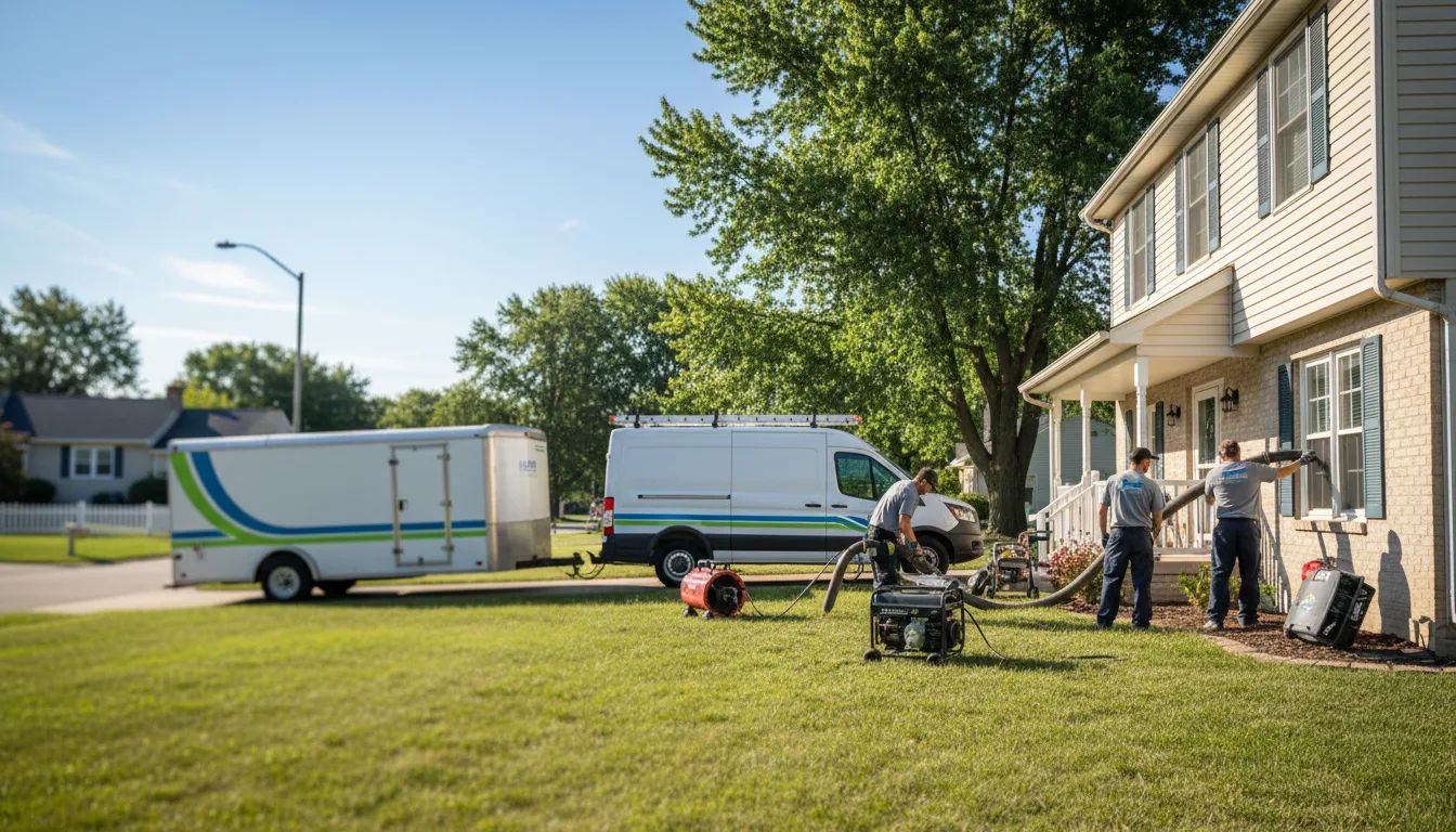 Flooded Basement Restoration And Cleanup With Repair in Addieville, IL near me